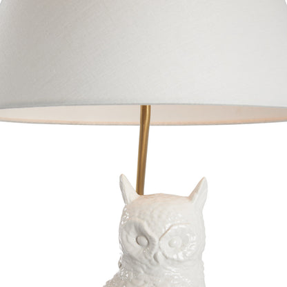 Hoot Ceramic Owl Table Lamp