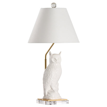 Hoot Ceramic Owl Table Lamp