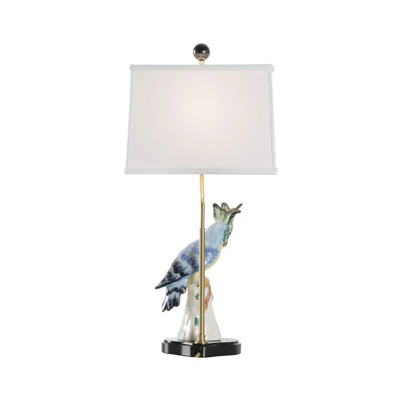 Hope Parrot Design Ceramic Table Lamp - LOOMLAN - Chelsea House - Table Lamps