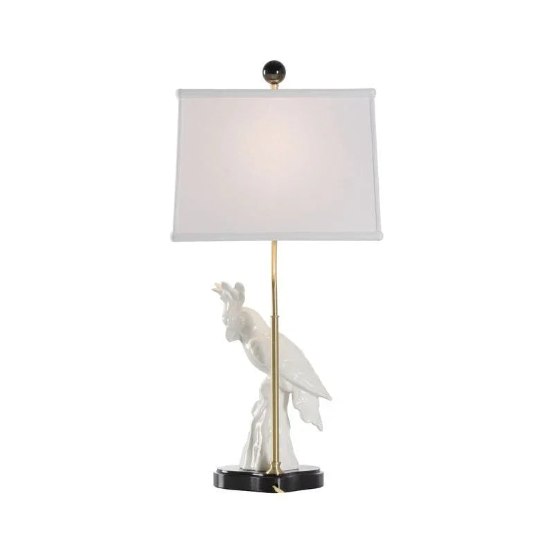 Hope Parrot Design Ceramic Table Lamp - LOOMLAN - Chelsea House - Table Lamps