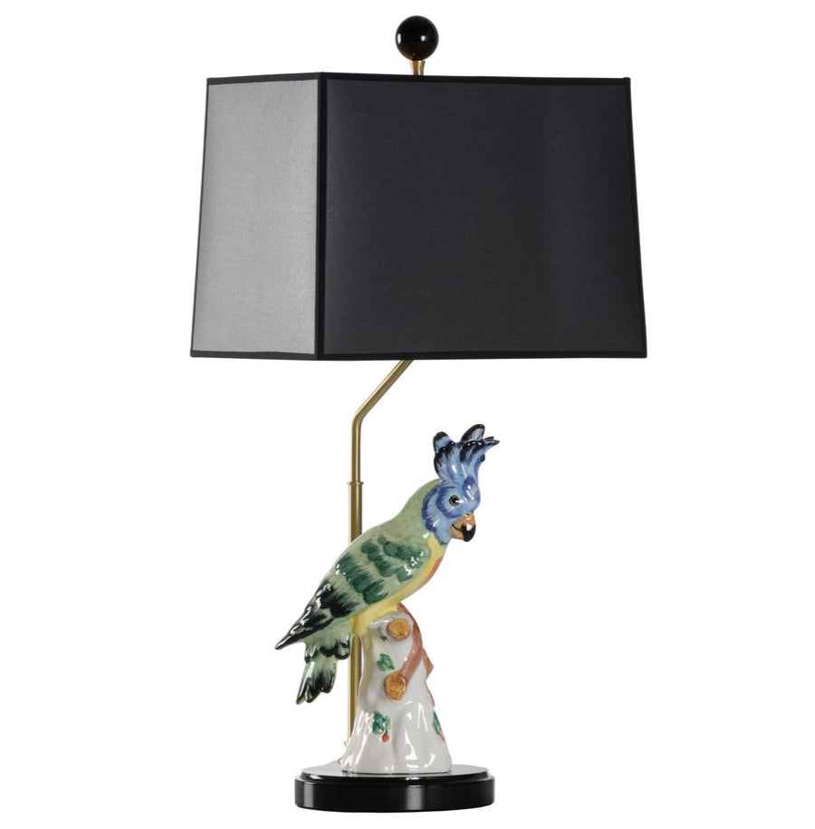 Hope Parrot Italian Ceramic Table Lamp