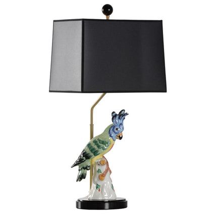 Hope Parrot Italian Ceramic Table Lamp