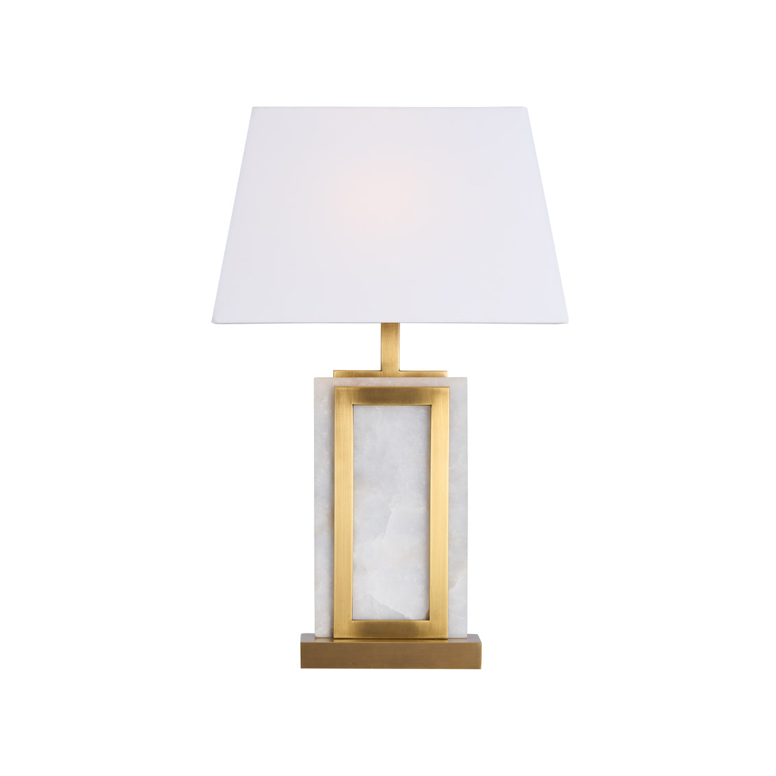 Hopewell Alabaster White Table Lamp