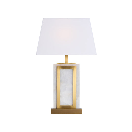 Hopewell Alabaster White Table Lamp