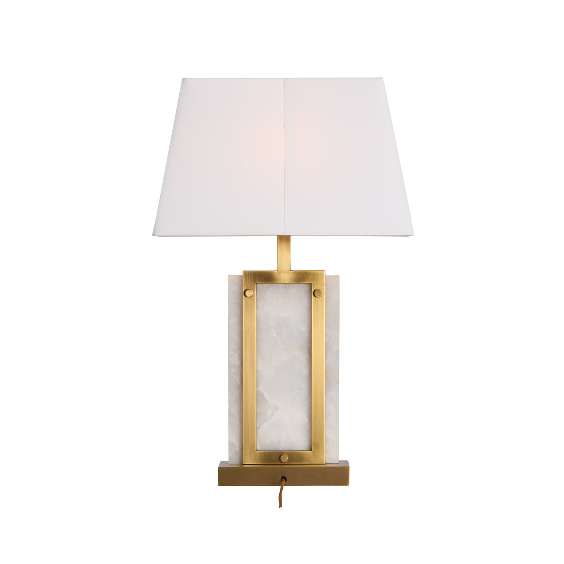 Hopewell Alabaster White Table Lamp