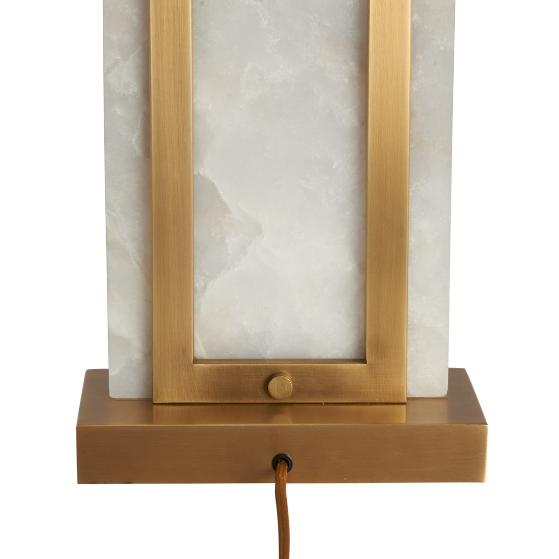 Hopewell Alabaster White Table Lamp