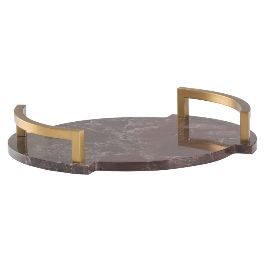 Hopkins Maroon Marble Tray