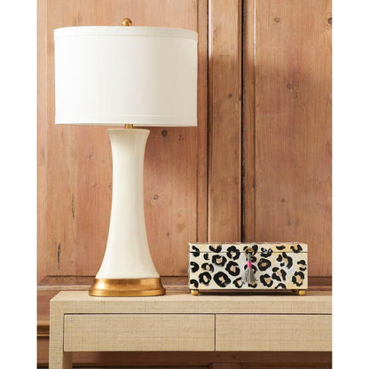 Hopper Gold Accents Smooth Finish Table Lamp - LOOMLAN - Chelsea House - Table Lamps