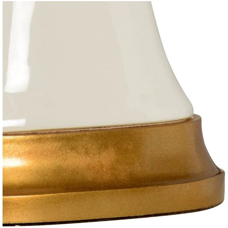 Hopper Gold Accents Smooth Finish Table Lamp - LOOMLAN - Chelsea House - Table Lamps