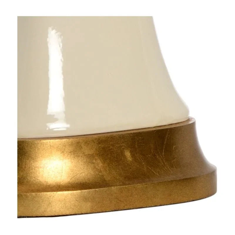 Hopper Gold Accents Smooth Finish Table Lamp - LOOMLAN - Chelsea House - Table Lamps