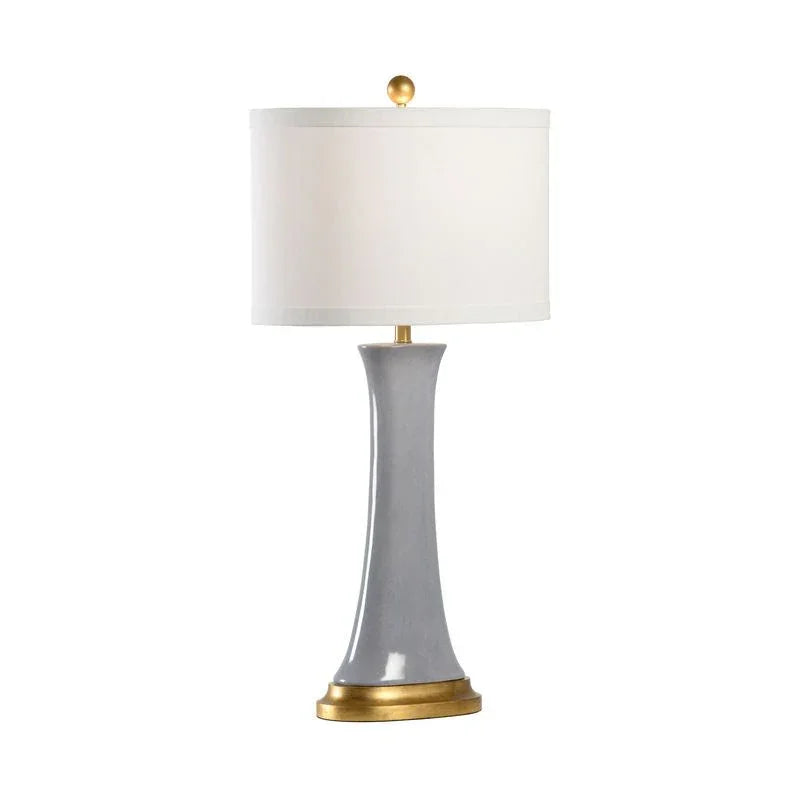 Hopper Gold Accents Smooth Finish Table Lamp - LOOMLAN - Chelsea House - Table Lamps