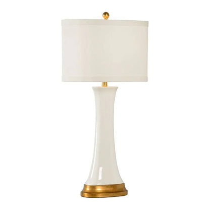 Hopper Gold Accents Smooth Finish Table Lamp - LOOMLAN - Chelsea House - Table Lamps