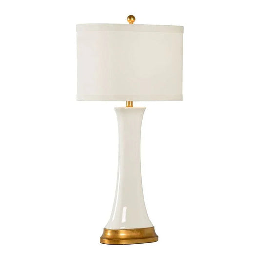 Hopper Gold Accents Smooth Finish Table Lamp - LOOMLAN - Chelsea House - Table Lamps