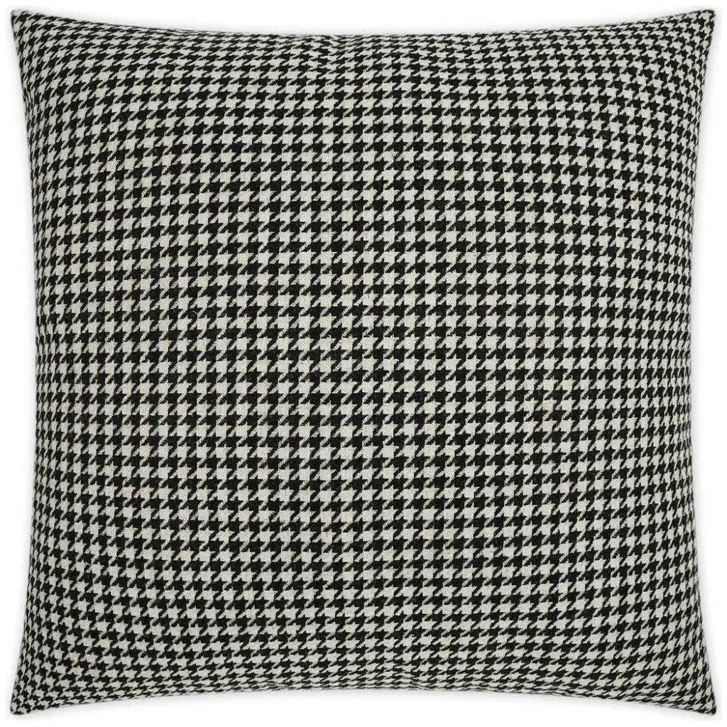 Houndstooth Black Throw Pillow With Insert - LOOMLAN - D.V. Kap - Throw Pillows