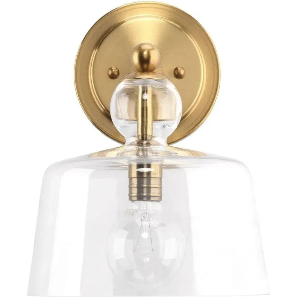 Hudson Clear Glass Wall Sconce