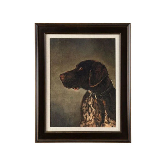 Hunting Dog Black Framed Artwork-Framed Wall Art-Chelsea House-LOOMLAN