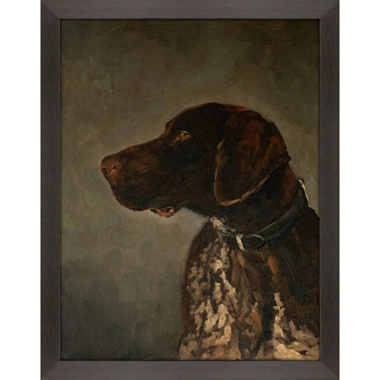 Hunting Dog Brown Canvas Art