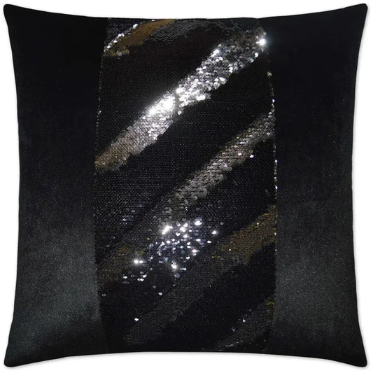 Hylee II Black Throw Pillow With Insert - LOOMLAN - D.V. Kap - Throw Pillows