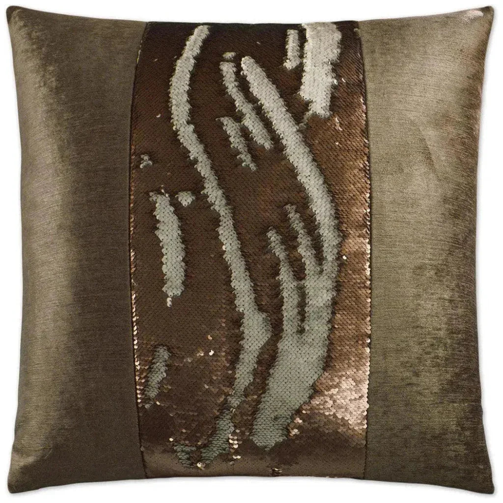 Hylee II Bronze Brown Throw Pillow Insert - LOOMLAN - D.V. Kap - Throw Pillows