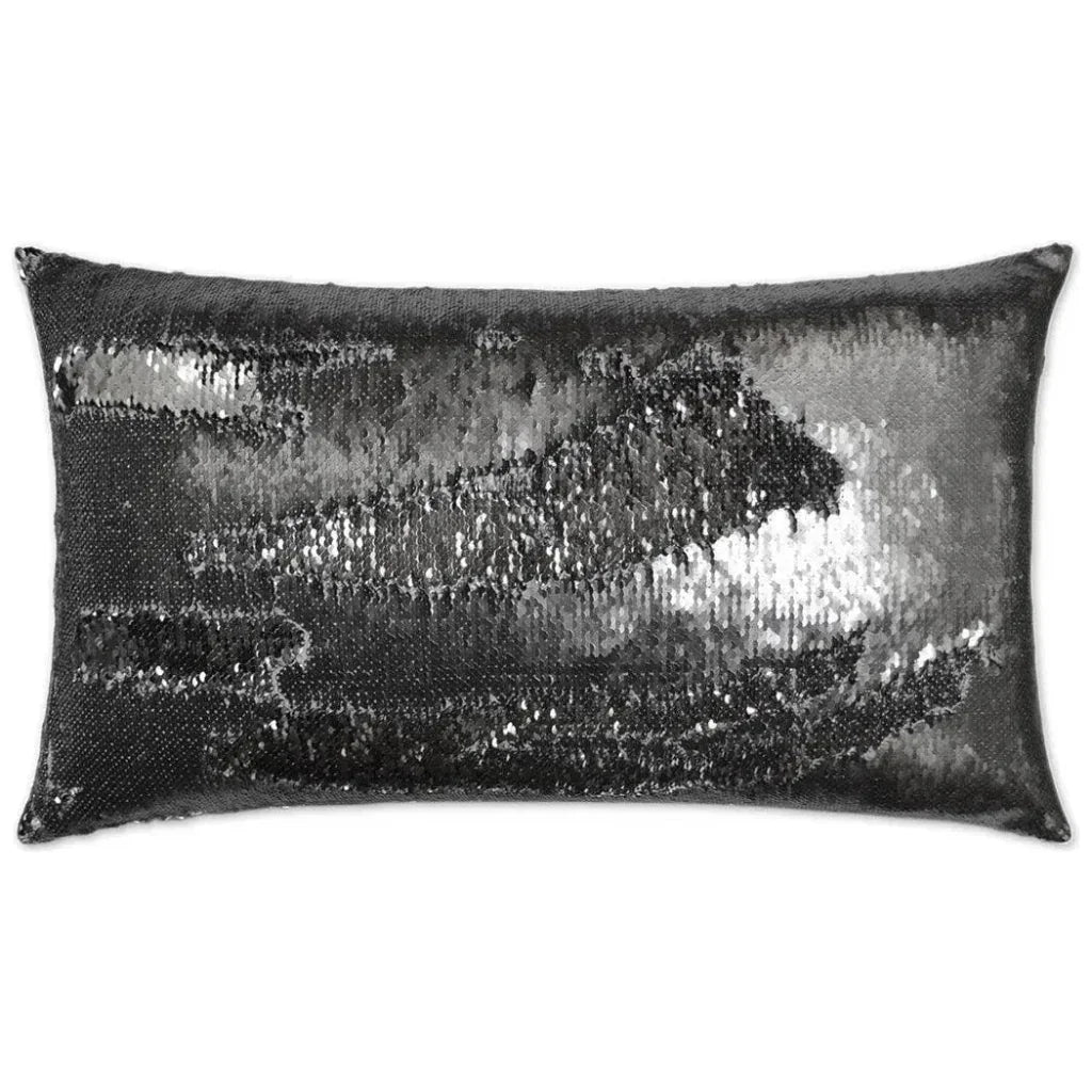 Hylee Lumbar Pewter Silver Throw Pillow Insert - LOOMLAN - D.V. Kap - Throw Pillows