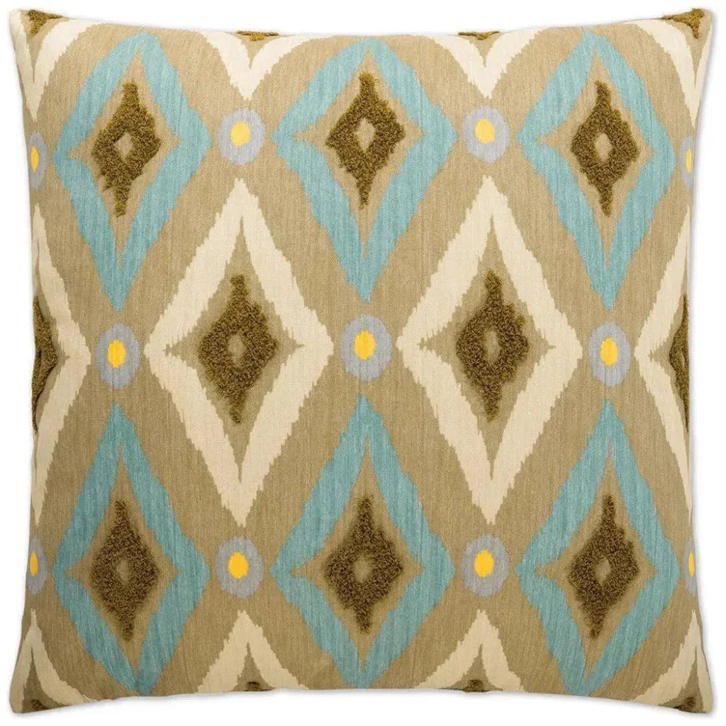Ikat Pool Multi Color Throw Pillow Insert - LOOMLAN - D.V. Kap - Throw Pillows