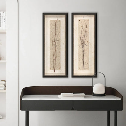 In Balance Brown Framed Wall Art 2PC -- view 2