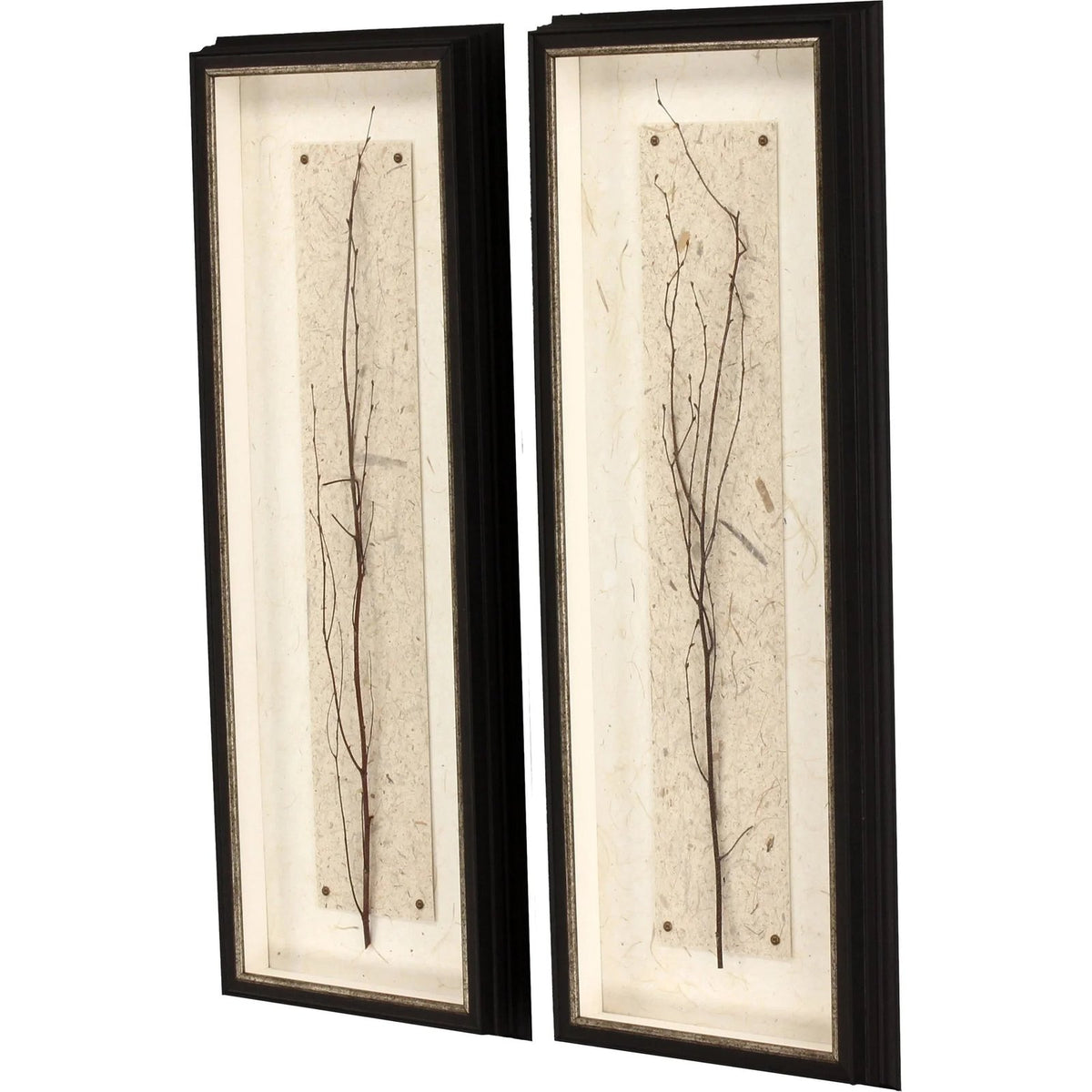 In Balance Brown Framed Wall Art 2PC -- view 3