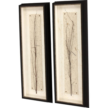 In Balance Brown Framed Wall Art 2PC -- view 3
