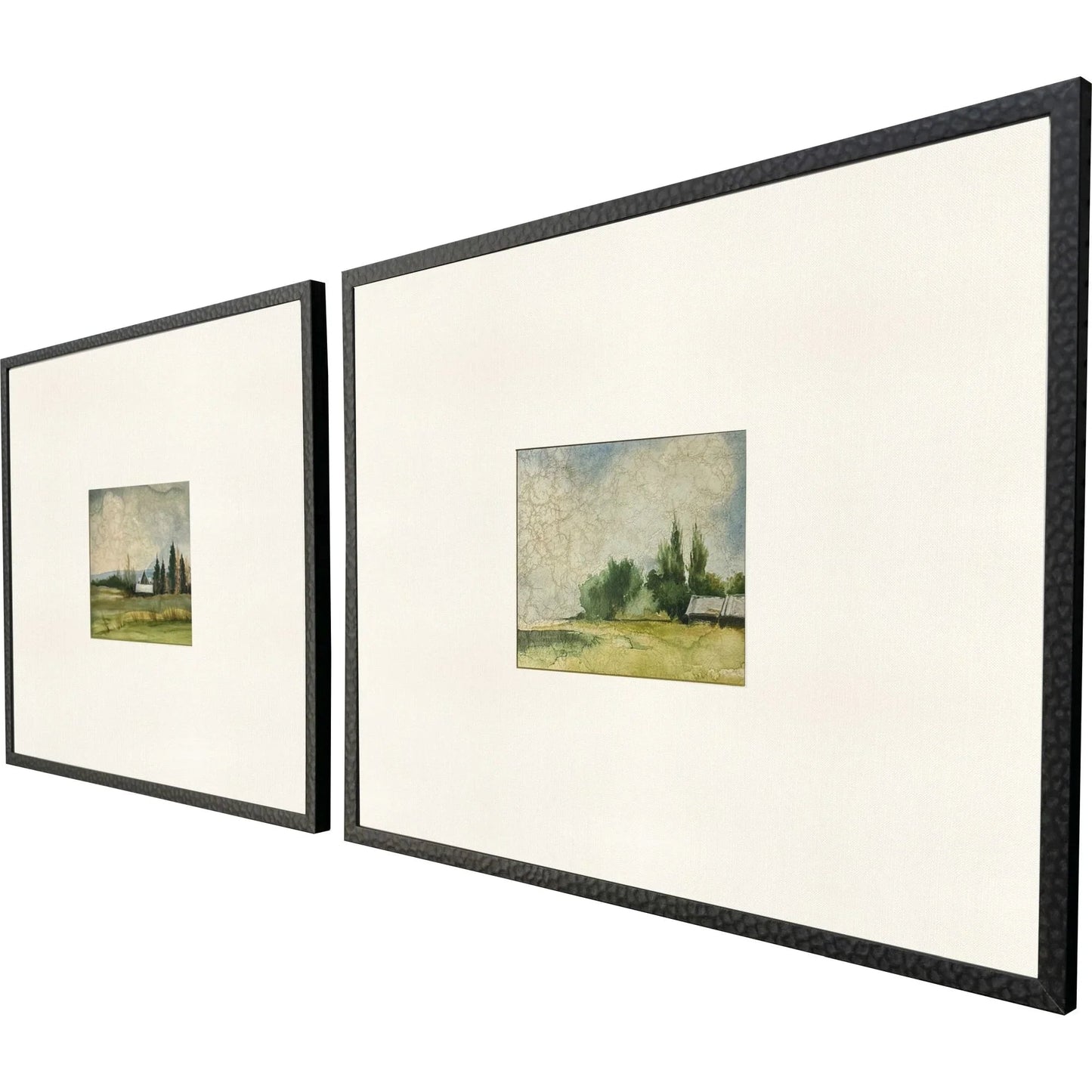 In the Meadows Wood Frame Green Canvas Art 2PC