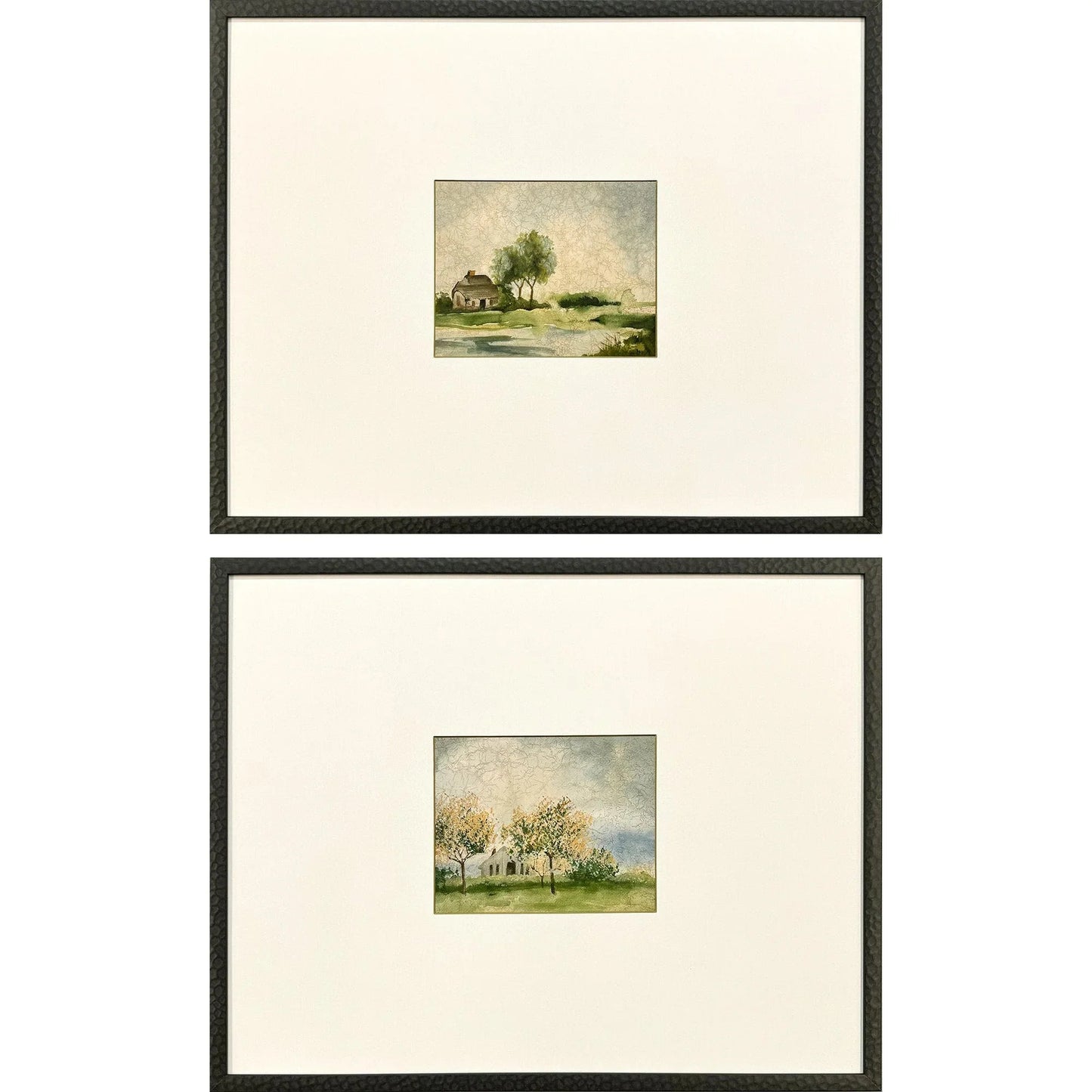 In the Meadows Wood Frame Green Canvas Art 2PC