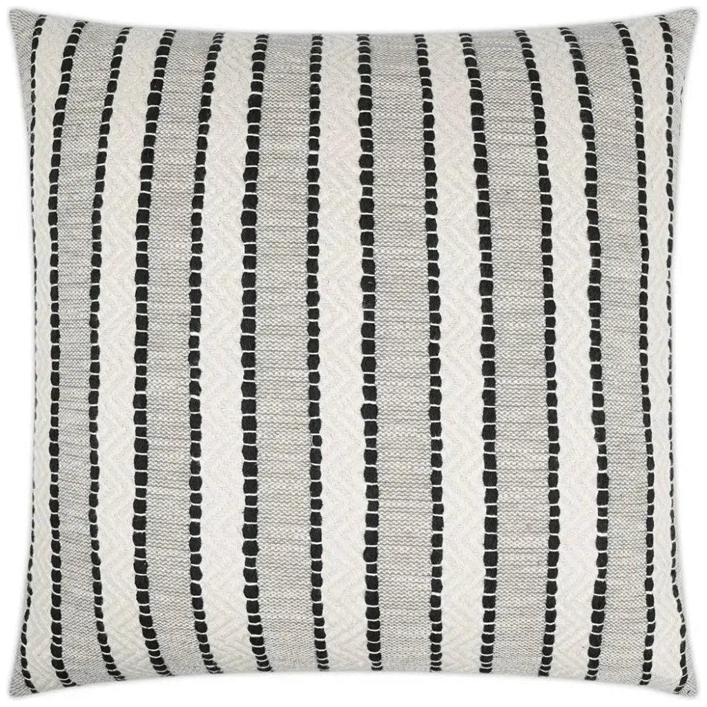 Inca Trail Domino Black Throw Pillow Insert - LOOMLAN - D.V. Kap - Throw Pillows