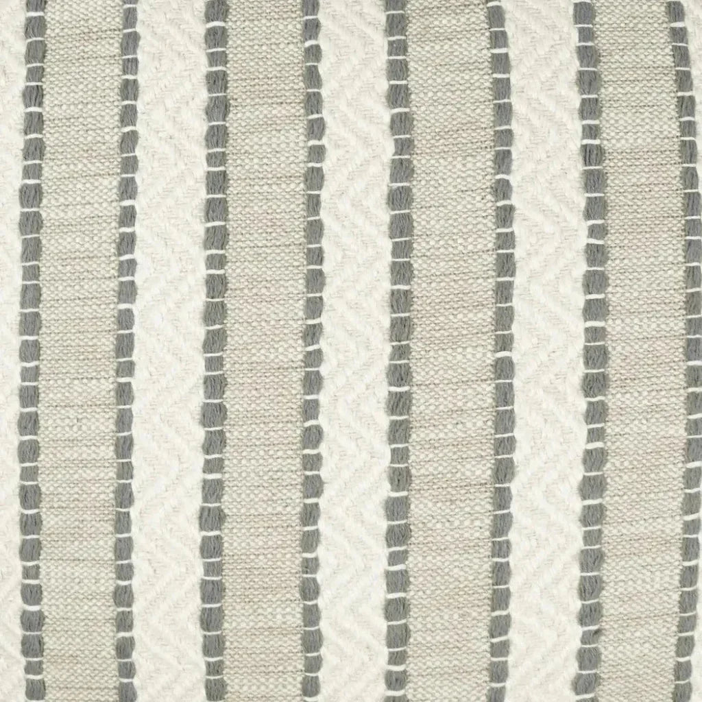 Inca Trail Fog Stripes Taupe Large Throw Pillow Insert - LOOMLAN - D.V. Kap - Throw Pillows