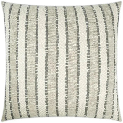 Inca Trail Fog Stripes Taupe Large Throw Pillow Insert - LOOMLAN - D.V. Kap - Throw Pillows