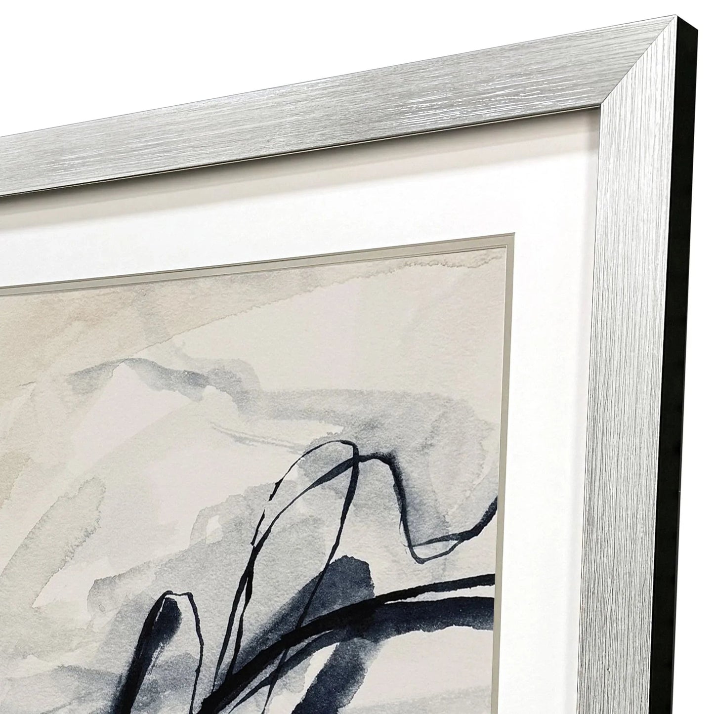 Indigo Markings II Blue Canvas Art