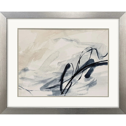 Indigo Markings II Blue Canvas Art