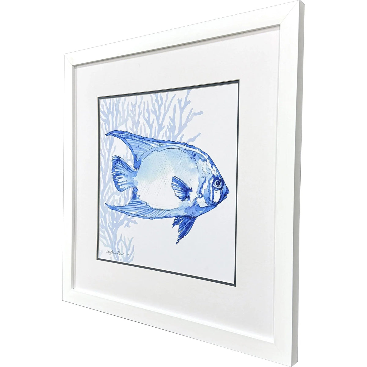 Indigo Ocean Glass Front Framed Wall Art -- view 11
