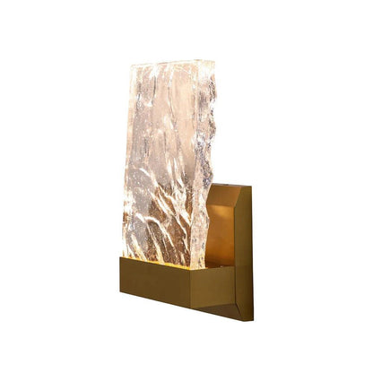 SUNPAN Indira Sconce Glass Light Gold Base