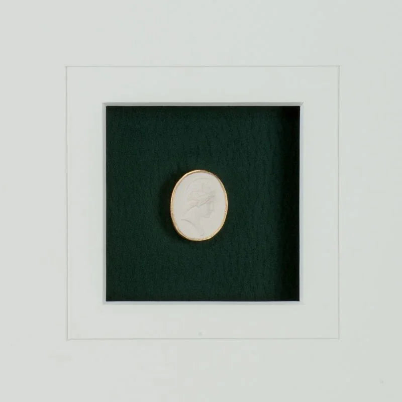 Intaglio In Gold Leaf Framed Artwork-Framed Wall Art-Chelsea House-LOOMLAN