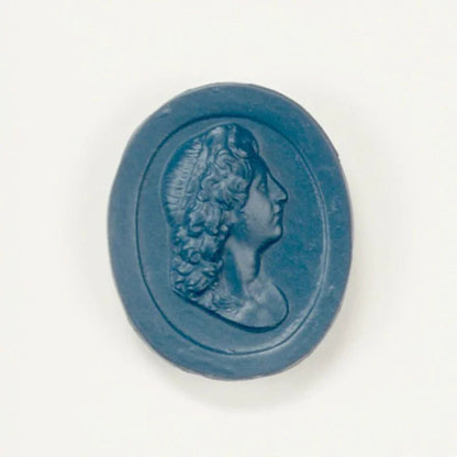 Intaglios In Blue Striking Design Artwork-Framed Wall Art-Chelsea House-LOOMLAN