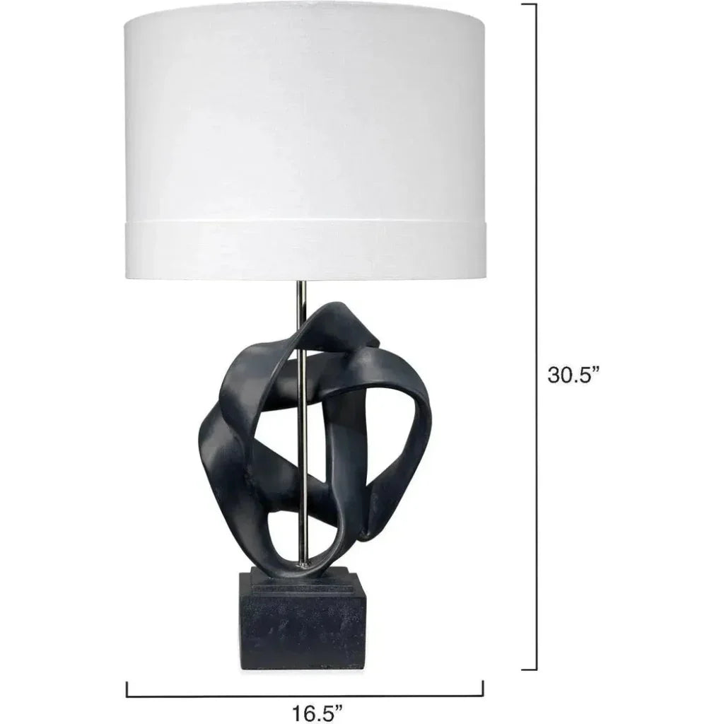 Intertwined Resin Table Lamp