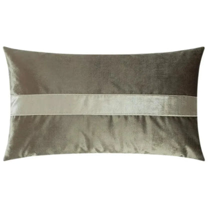 Iridescence Band Lumbar Latte Grey Throw Pillow Insert - LOOMLAN - D.V. Kap - Throw Pillows