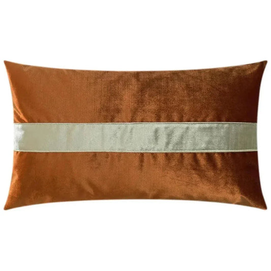 Iridescence Band Lumbar Orange Throw Pillow Insert - LOOMLAN - D.V. Kap - Throw Pillows