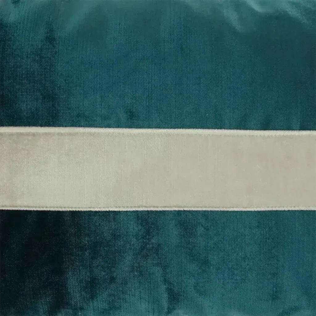 Iridescence Band Lumbar Peacock Teal Throw Pillow - LOOMLAN - D.V. Kap - Throw Pillows