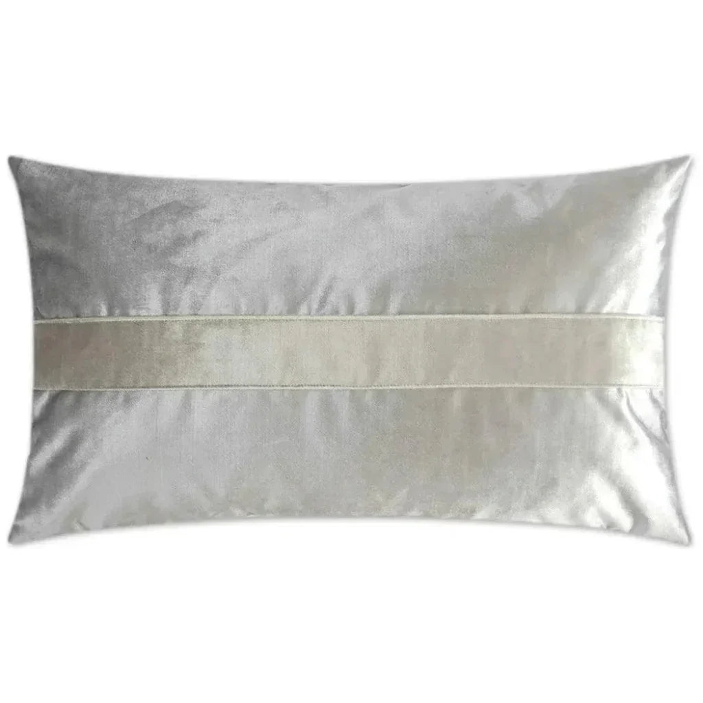 Iridescence Band Lumbar Silver Throw Pillow Insert - LOOMLAN - D.V. Kap - Throw Pillows