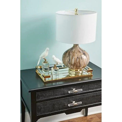 Iron Framed Acrylic Handle Tray - LOOMLAN - Trays