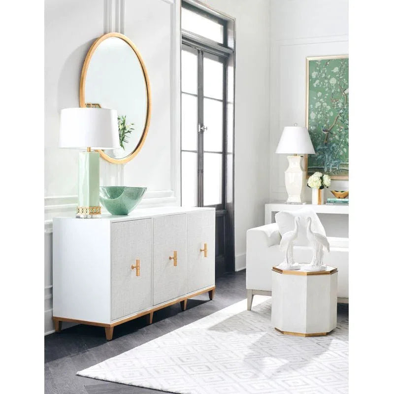 Iron Framed Round Wall Mirror - LOOMLAN - Chelsea House - Wall Mirrors