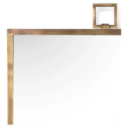 Iron Framed Square Wall Mirror - LOOMLAN - Chelsea House - Wall Mirrors