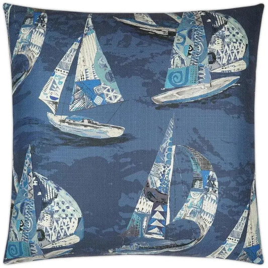 Islander Nautical Blue Large Throw Pillow Insert - LOOMLAN - D.V. Kap - Throw Pillows