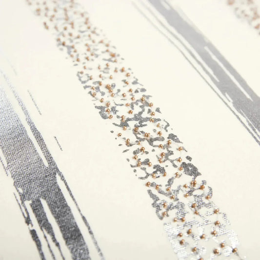 Ivory Jill Silver Or Gold Metallic Throw Pillow - LOOMLAN - LOOMLAN - Throw Pillows