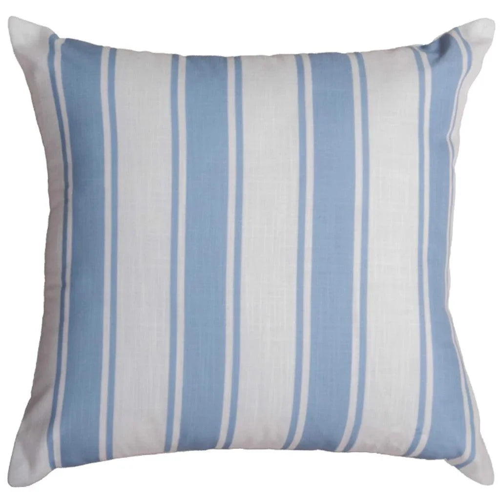 Ivy Striped Outdoor Throw Pillows-Outdoor Pillows-LOOMLAN-Blue-LOOMLAN